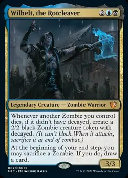 Wilhelt, the Rotcleaver Light Play, English Magic the Gathering MTG Commander: I - Image 1