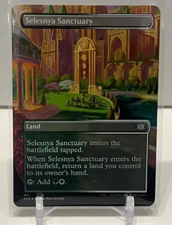 MTG - Double Masters 2022 2X2 - Selesnya Sanctuary 411 Borderless NM/M - Image 1