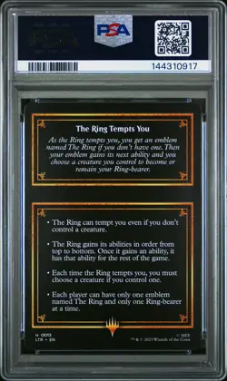 2023 MTG THE LORD OF THE RINGS: TALES OF MIDDLE-EARTH #13 THE RING PSA 8 - Image 2