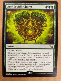 MTG 1x Archdruid's Charm 151 Murders at Karlov Manor Magic the Gathering x1 NM - Image 1