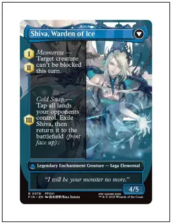 1x Jill, Shiva's Dominant, Borderless Art, Final Fantasy, MTG NM - Image 2
