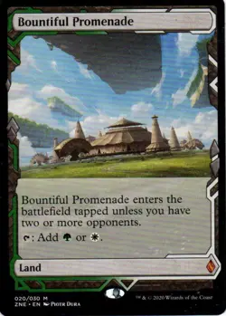 MTG: Zendikar Rising Expeditions: Bountiful Promenade: Lightly Played Condition - Image 1