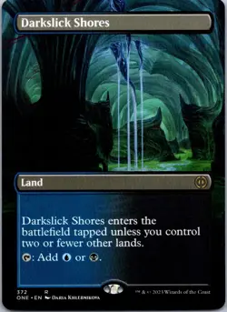 Darkslick Shores (Borderless) R Phyrexia: All Will Be One 372 NM - Image 1