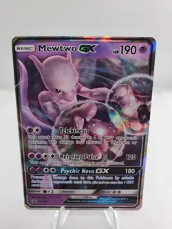 Pokemon TCG Mewtwo GX SM196 Black Star Promo - Image 1