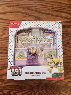 Pokemon Scarlet & Violet 151 Alakazam EX Collection Box New Factory Sealed 🔥 - Image 1