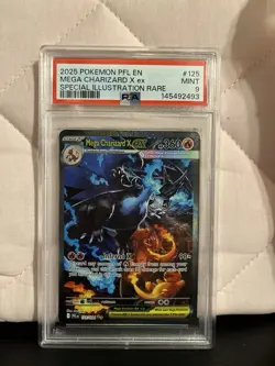 Pokemon Mega Charizard X ex Special Illustration Rare Holo Me02 125/094 PSA 9 - Image 3