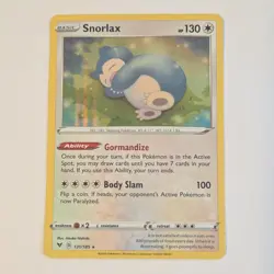 Pokemon Snorlax Holo Rare Swsh04 Vivid Voltage 131/185 130 HP 2020 English - Image 1