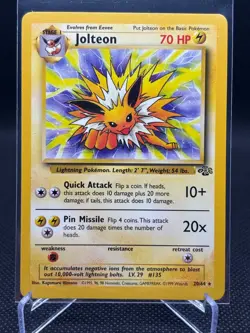 Jolteon 20/64 - Jungle Unlimited Non-Holo Rare Pokemon TCG LP - Image 1