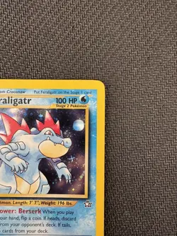 Feraligatr Pokemon Neo Genesis Unlimited Holo 4/111 - Vintage - Image 3