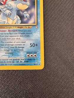 Feraligatr Pokemon Neo Genesis Unlimited Holo 4/111 - Vintage - Image 4