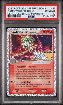 2021 Pokemon Celebrations Classic Gardevoir EX Dragon Frontiers PSA 10 #93 - Image 1