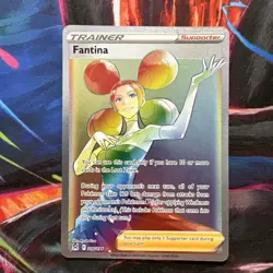 Fantina 206/196 - SWSH Lost Origin Secret Rare - Pokemon TCG NM - Image 1