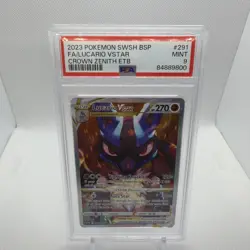 2023 Pokemon SWSH Crown Zenith Lucario VSTAR ETB Promo PSA 9 - Image 1