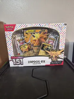 Pokemon TCG Scarlet and Violet 151 Zapdos EX Collection Box Sealed - Image 1