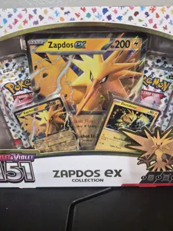Pokemon TCG Scarlet and Violet 151 Zapdos EX Collection Box Sealed - Image 2