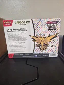 Pokemon TCG Scarlet and Violet 151 Zapdos EX Collection Box Sealed - Image 5