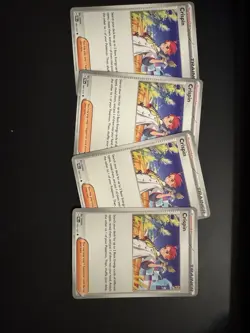4 Pokemon Crispin Trainer 133/142 Stellar Crown NM Playset - Image 1