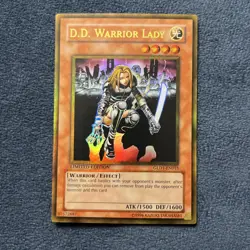 D.D. Warrior Lady #GLD1-EN015 Limited Edition Vintage Yugioh - Image 1