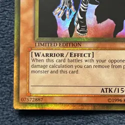 D.D. Warrior Lady #GLD1-EN015 Limited Edition Vintage Yugioh - Image 5