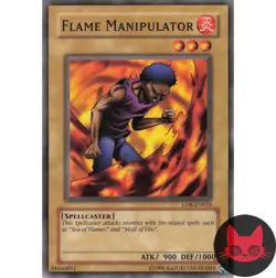 Yugioh Flame Manipulator LOB-EN016 Common NM - Image 1