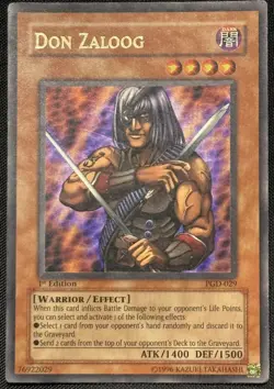 Yugioh Don Zaloog 1st Edition Ultra Rare PGD-029 HP - Image 1