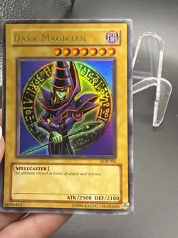 Holo Dark Magician LOB-005 Legend of Blue Eyes White Dragon Unlimited. Vintage - Image 1
