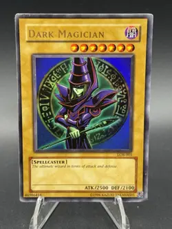 Holo Dark Magician LOB-005 Legend of Blue Eyes White Dragon Unlimited. Vintage - Image 2