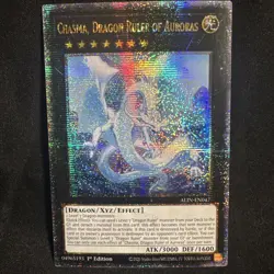 Yugioh Chasma, Dragon Ruler of Auroras Quarter Century Secret Rare ALIN-EN047 - Image 1