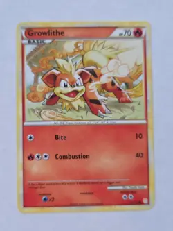 Growlithe 65/123 HeartGold & SoulSilver Base Set 2010 English Pokemon TCG Card - Image 1
