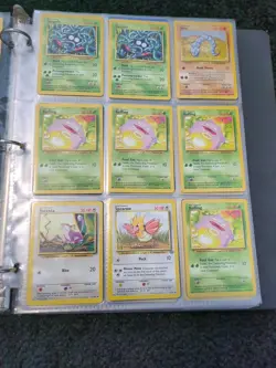 Pokemon 180 Card Vintage Binder Lot Mixed Sets Base Jungle Fossil Neo Red Green - Image 3