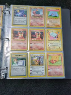 Pokemon 180 Card Vintage Binder Lot Mixed Sets Base Jungle Fossil Neo Red Green - Image 5