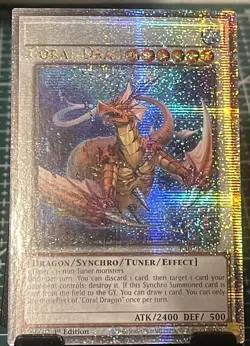 Coral Dragon 25th Quarter Centry Rare Name Misprint/error Yu Gi Oh Card - Image 1