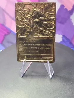 Pokemon 23k Gold Plated Charizard Burger King 1999 Pokeball Trading Card LP - Image 4