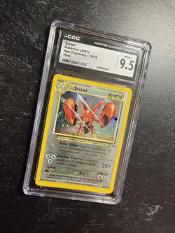 CGC 9.5 Scizor 2001 Neo Discovery 10/75 Holo Rare Pokemon Card Mint - Image 4