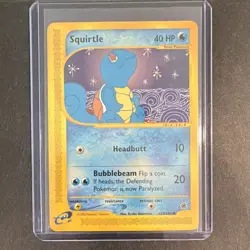 Pokemon Squirtle Expedition Base Set 132/165 Card 2002 - Image 1