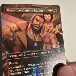 Barret Avalanche Leader Borderless Chocobo Track Foil Card #0472 MTG Magic - Image 2