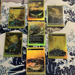 Draconautics Engineer MTG First Place Foil lot x6 lands 1 box topper (7 cards) - Image 1
