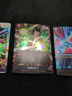 Dragon Ball Super Card Game FB02 Lot Of 3 Cards Golden Frieza Android 17 Goku - Image 3