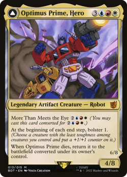Optimus Prime, Hero // Optimus Prime, Autobot Leader (FOIL) x1 - MTG BOT #13 - Image 1