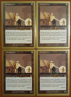 4x Mtg Nm Gold Bordered Metalworker Wcd World Champion Deck Magic The Gathering - Image 1
