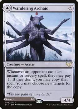 Wandering Archaic STX #6 MTG Strixhaven Rare MDFC - Image 1