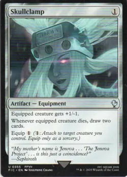 MTG: Final Fantasy Commander: Skullclamp: Lightly Played Condition - Image 1