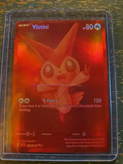2025 Pokemon TCG Victini 172/086 WHT EN MONO RED HOLO MINT Possible PSA 10 🐦‍🔥 - Image 1