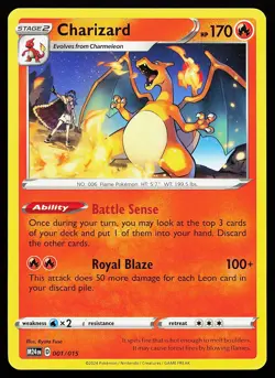 Charizard 025/185 Rare Non-Holo Vivid Voltage Pokemon Card - Image 1