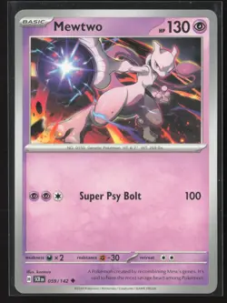 Mewtwo Uncommon SV07: Stellar Crown 059/142 NM Pokemon Card - Image 1