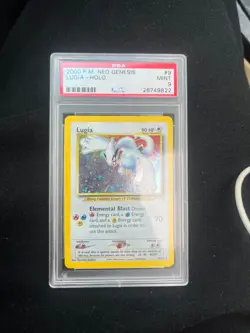 2000 Pokemon Neo Genesis 1st Edition #9 Lugia - Holo PSA 9 MINT - Image 1