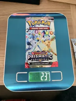 Heavy 23g Pokemon TCG Prismatic Evolutions Booster Pack ✅ potential god packU - Image 1