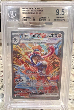 2024 POKEMON TWILIGHT MASQUERADE SPECIAL ILLUSTRATION RARE GRENINJA EX BGS 9.5 - Image 1