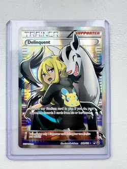 Pokemon Delinquent Full Art Promo Holo Trainer Supporter 98B/122 Alternate Art - Image 1