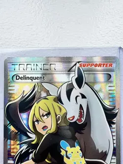 Pokemon Delinquent Full Art Promo Holo Trainer Supporter 98B/122 Alternate Art - Image 2